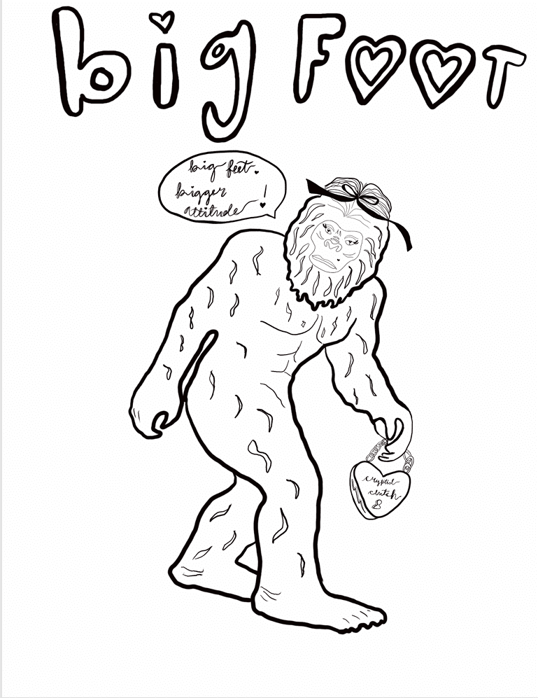 Girly Pop Cryptids: Adult Coloring Book image 2